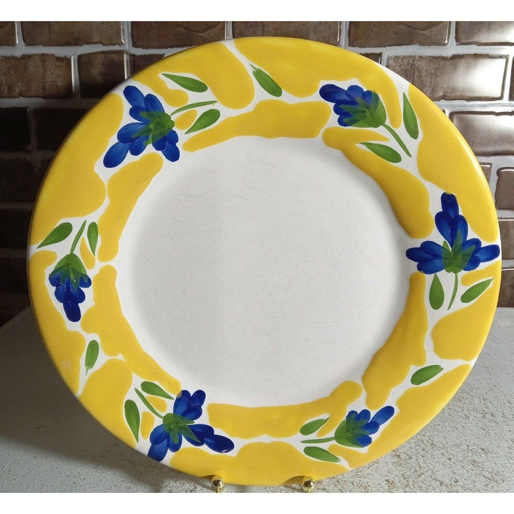 Dansk St. Tropez Hand Painted 11" Dinner Plates Set Of 4(Portugal)